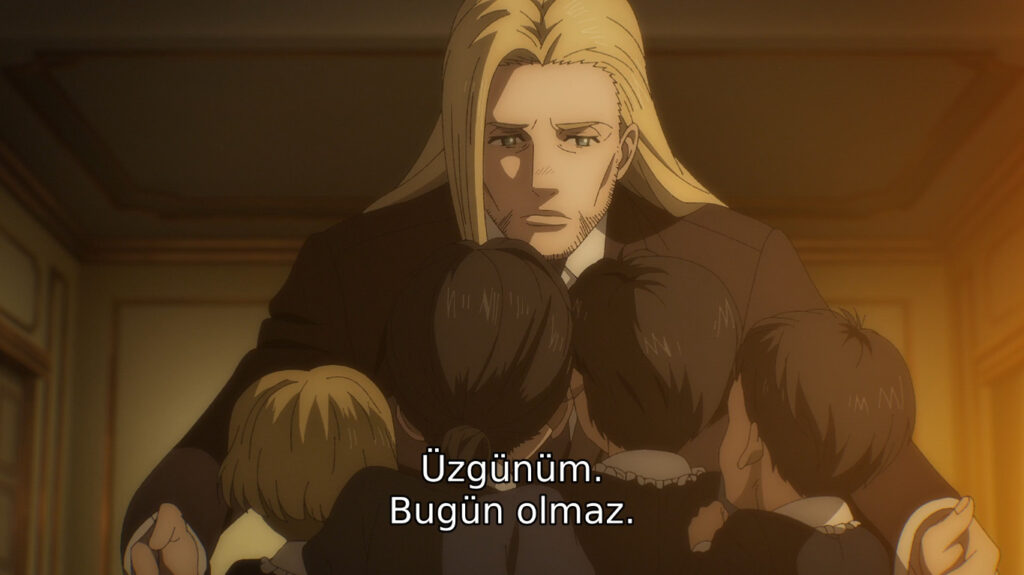 Attack On Titan 4. sezon 6. bölümde bu sefer, Willy Tybur'ın gözünden bakıyoruz bir önceki bölüme.